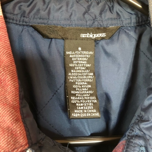 Ambiguous Plaid Shacket w/button flap pockets - Size: S - Picture 5 of 5